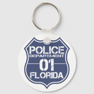 Porte-clés Police de Floride Shield 01