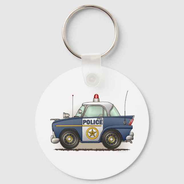 Porte-clés Police voiture de police Crusier Cop Porte - clé v (Recto)