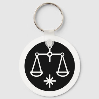 Porte-clés Police Zodiac : LIBRA + vos couleurs et idées