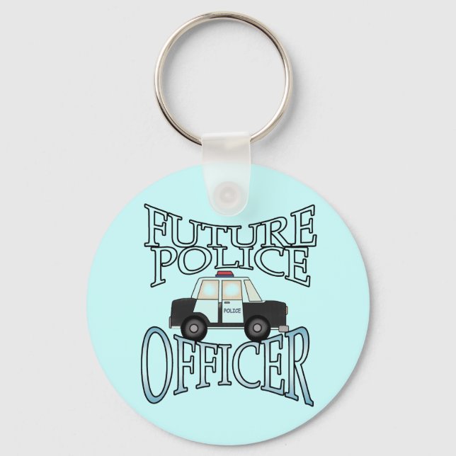 Porte-clés Policier Cruiser futur officier de police (Recto)
