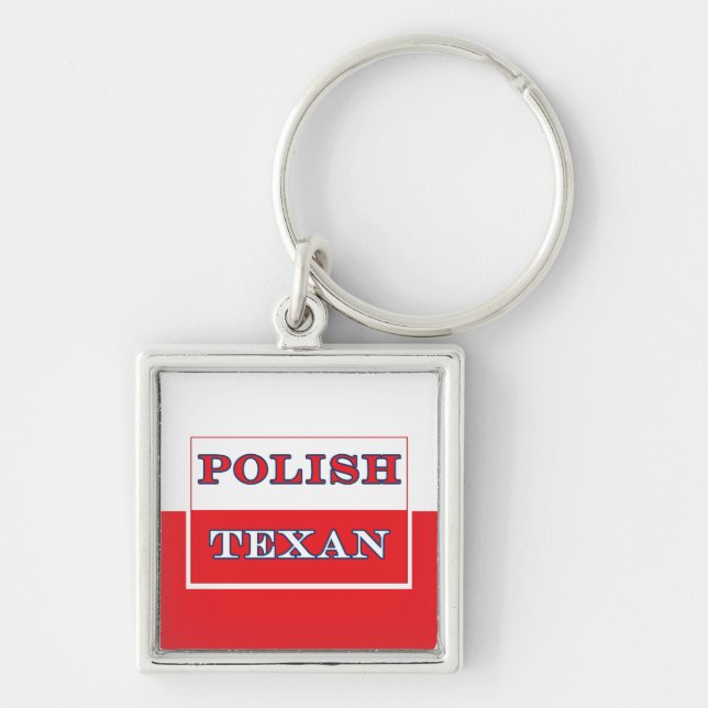 Porte-clés Polish Texan Poland Flag (Devant)
