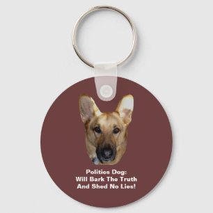Porte-clés Politics German Shepherd Dog Round Button Keychain