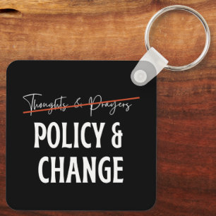 Porte-clés Politique et non prières Contrôle des armes