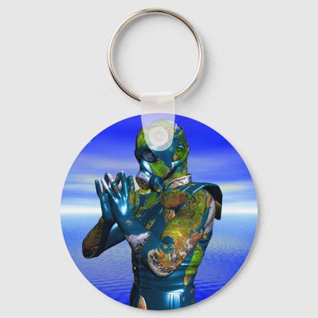 Porte-clés Pollution mondiale (Recto)