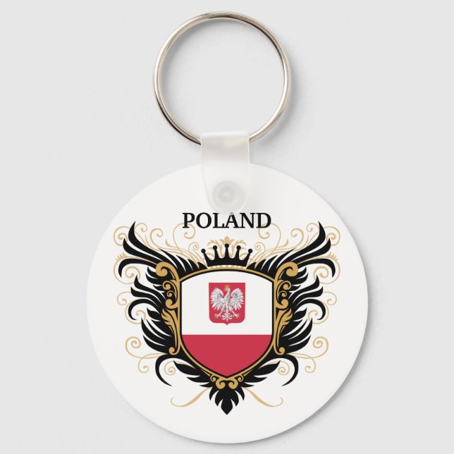 Porte-clés Pologne [personnaliser] (Recto)