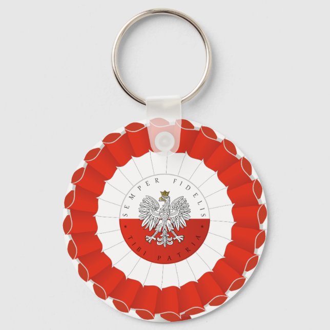 Porte-clés Polska Pologne Pologne Anniversaire Cotillion (Recto)