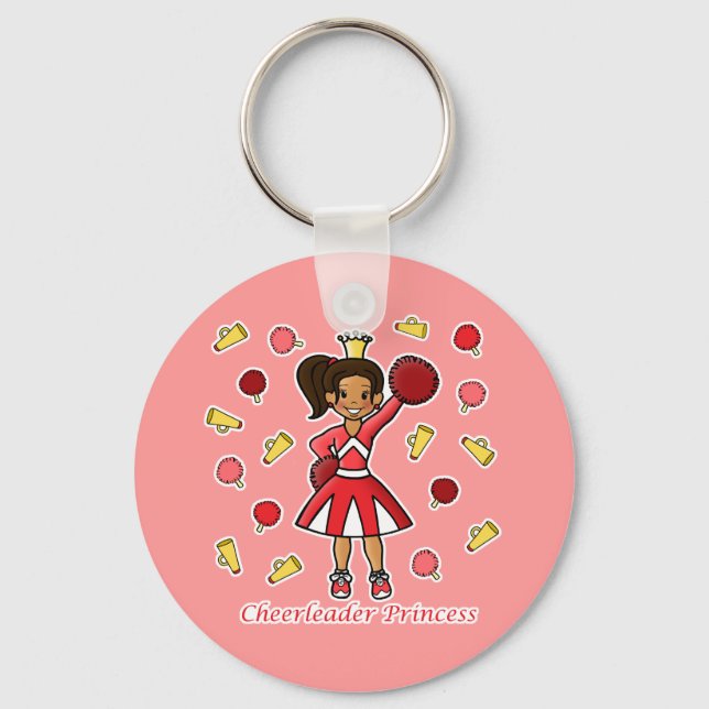 Porte-clés Pom-pom girl princesse (Recto)