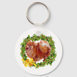 Porte-clés Pomeranian de vacances