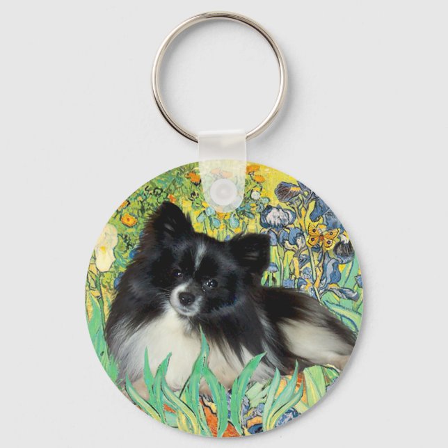 Porte-clés Pomeranian (NB) - Iris (Recto)