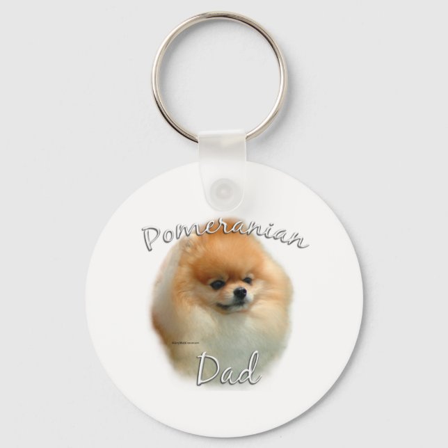 Porte-clés Pomeranian Papa 2 (Recto)