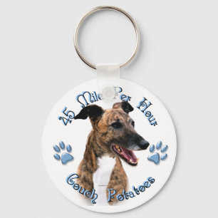 Porte-clés Pomme de terre de canapé Brindle Greyhound