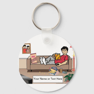 Porte-clés Pomme de terre - Dessin masculin par PrintedPerfec