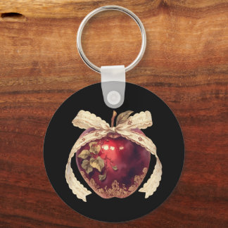 Porte-clés Pomme empoisonnée gothique sombre romance Hallowee