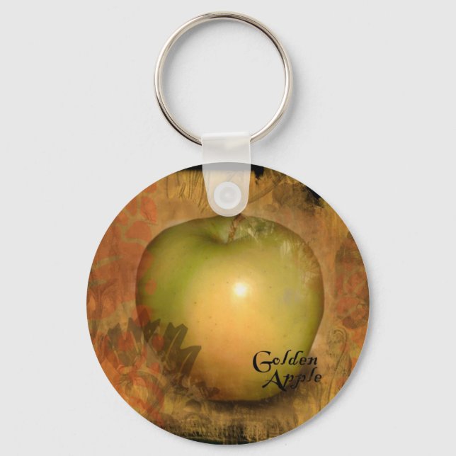 Porte-clés Pomme jaune (Recto)