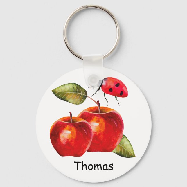 Porte-clés Pomme rouge (Recto)
