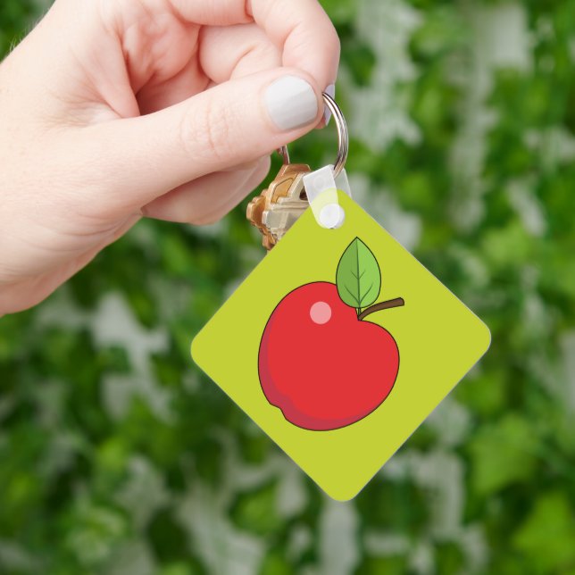 Porte-clés Pomme rouge (main)