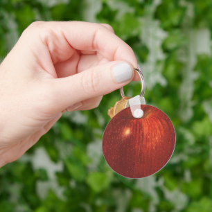 Porte-clés Pomme rouge délicieuse biologique, fruit alimentai