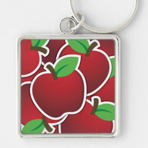 Porte-clés Pomme rouge funky