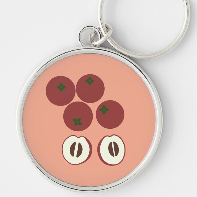 Porte-clés Pomme Velours (Devant)