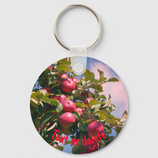 Porte-clés Pommes Sur La Nature De L'Arbre Personnalisé