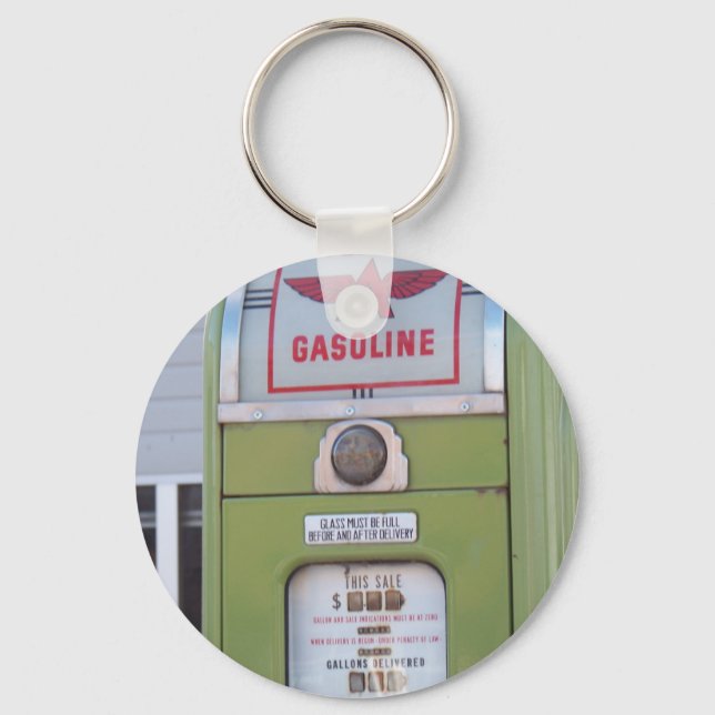 Porte-clés Pompe à gaz ancienne (Recto)