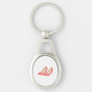 Porte-clés Pompes roses de talon haut des rétros années 1950