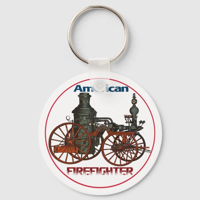 Porte-clés Pompier américain (Recto)
