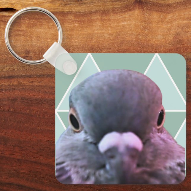 Porte-clés Poncho le pigeon ! (Recto)