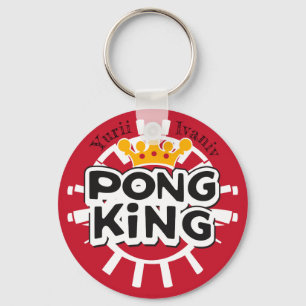 Porte-clés Pong King Red