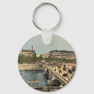 Porte-clés Pont d'Alma, classique Photochrom de Paris, France