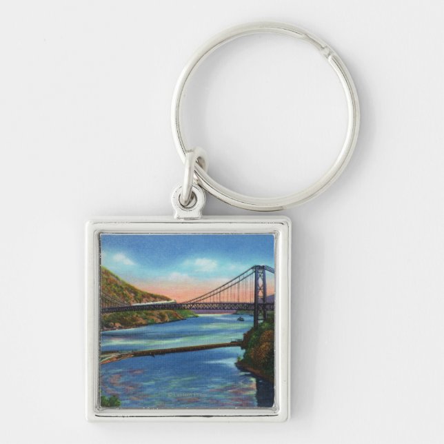 Porte-clés Pont de la rivière Hudson (Devant)