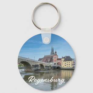 Porte-clés Pont de pierre à Ratisbonne, Allemagne