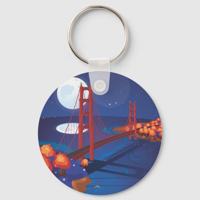 Porte-clés Pont du Golden Gate de San Francisco (Recto)
