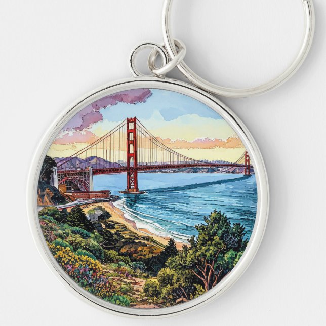 Porte-clés Pont Golden Gate de San Francisco (Devant)