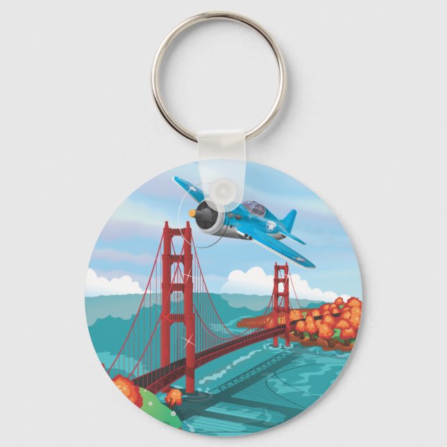 Porte-clés Pont Golden Gate de San Francisco (Recto)
