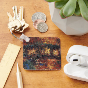 Porte-clés Pont japonais par Claude Monet, Beaux-Arts Vintage