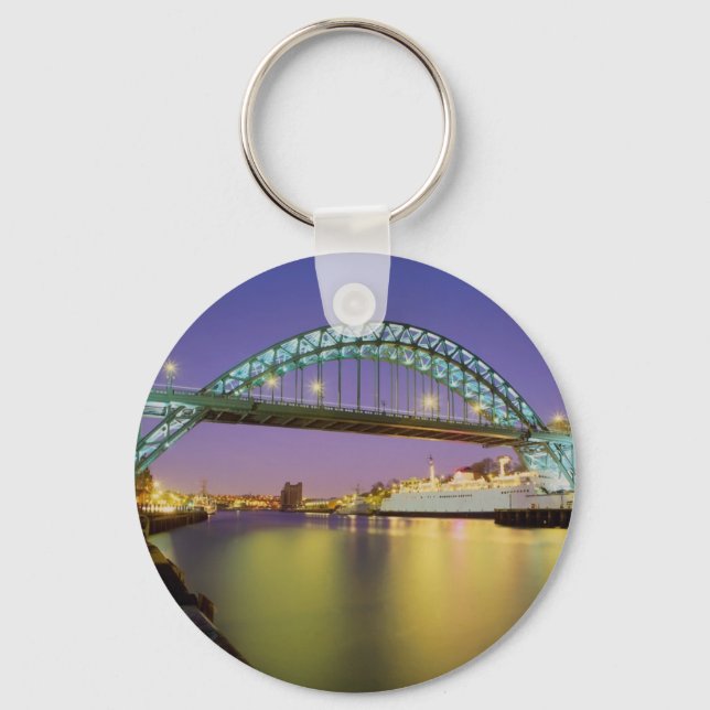 Porte-clés Pont Tyne, Newcastle-Upon-Tyne, Angleterre (Recto)