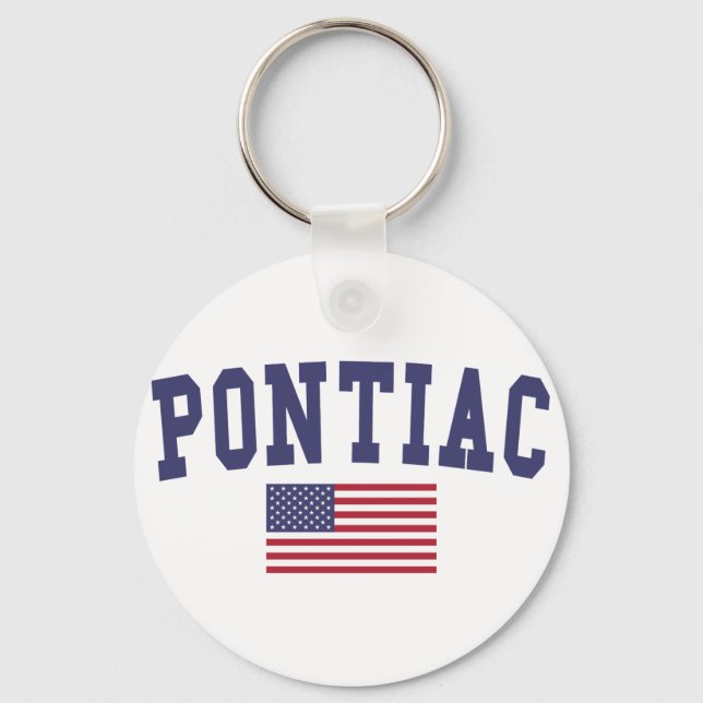 Porte-clés Pontiac US Flag (Recto)