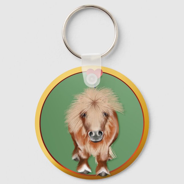 Porte-clés PONY-avec le coeur (Recto)
