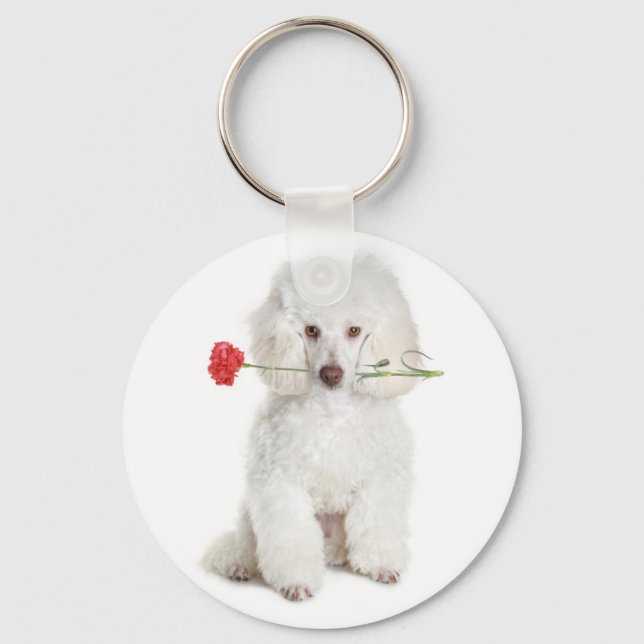 Porte-clés Poodle avec Œillet (Recto)
