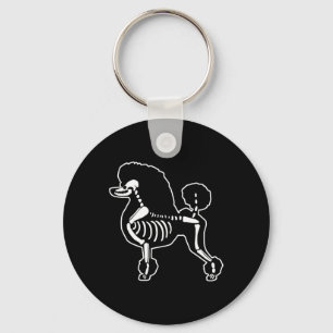 Porte-clés Poodle Chien Squelette Halloween Doodle Chiens Lov