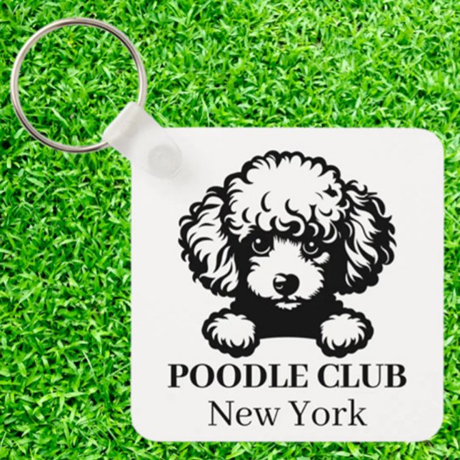 Porte-clés Poodle Custom Club porte - clé à thème (Celebrate your love for poodles with a Custom Club Theme keychain)