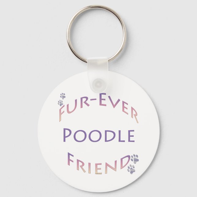 Porte-clés Poodle Furever (Recto)