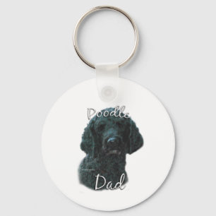 Porte-clés Poodle (noir) Papa 2