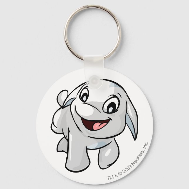 Porte-clés Poogle blanc (Recto)