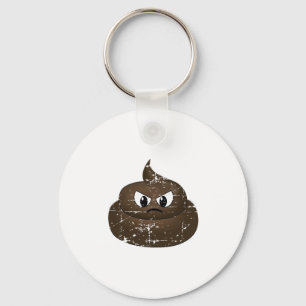 Porte-clés Poop de dessin en colère