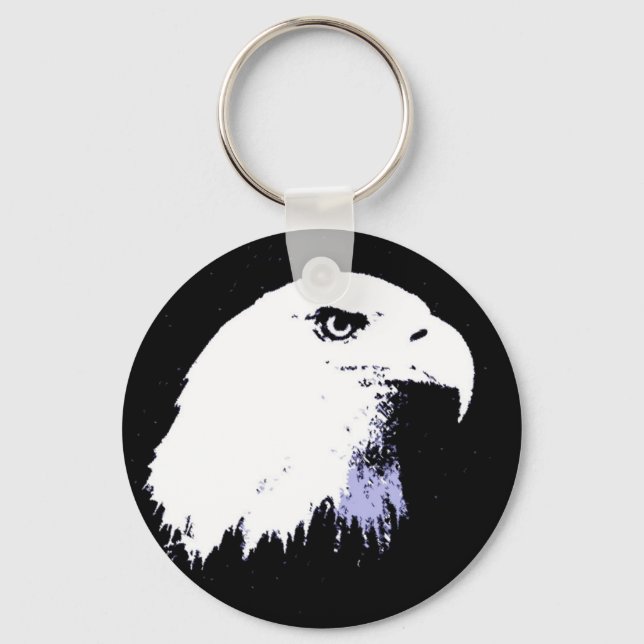 Porte-clés Pop Art Bald Eagle (Recto)