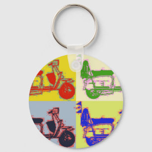 PORTE-CLÉS POP ART SCOOTER