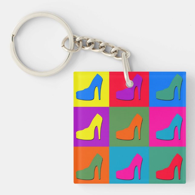 Porte-clés pop art shoes (Devant)
