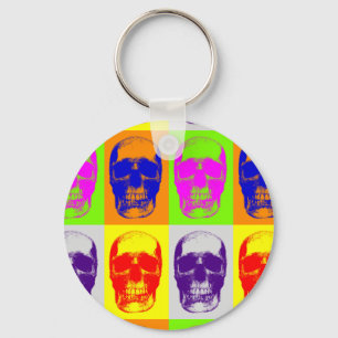 Porte-clés Pop Art Skull